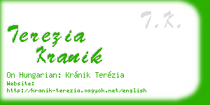 terezia kranik business card